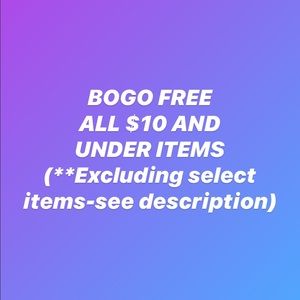 BOGO FREE SALE